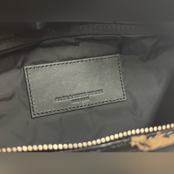 Alexander Wang Lambskin Suede Leopard Attica Belt Bag Black - Picture 7 of 10